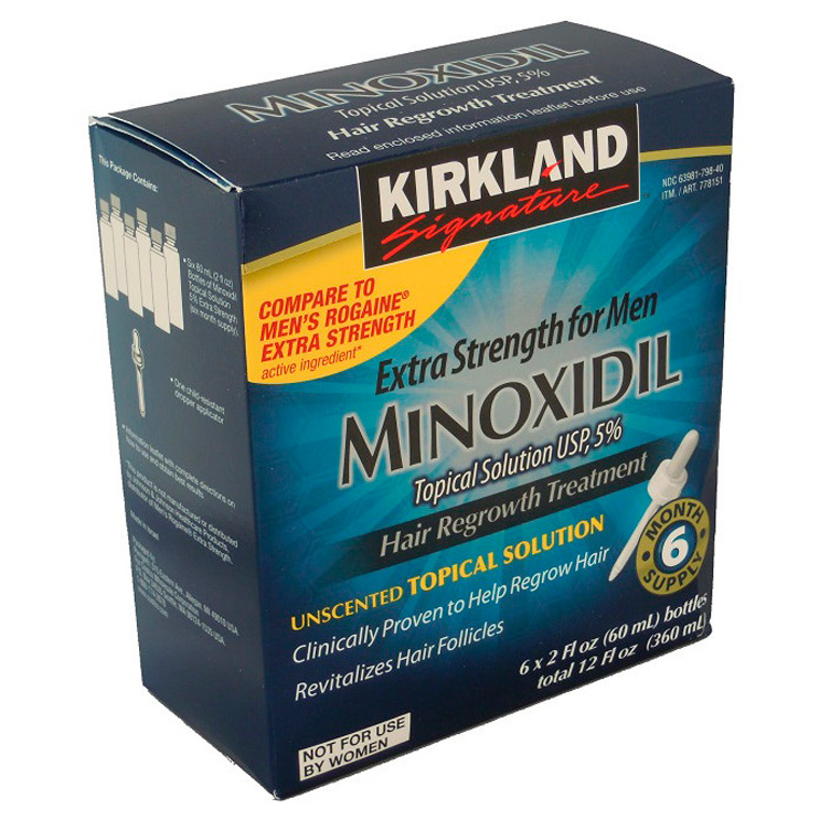 Minoxidil Kirkland 5% Para Queda de Cabelo - 6 frascos » Duran Deals